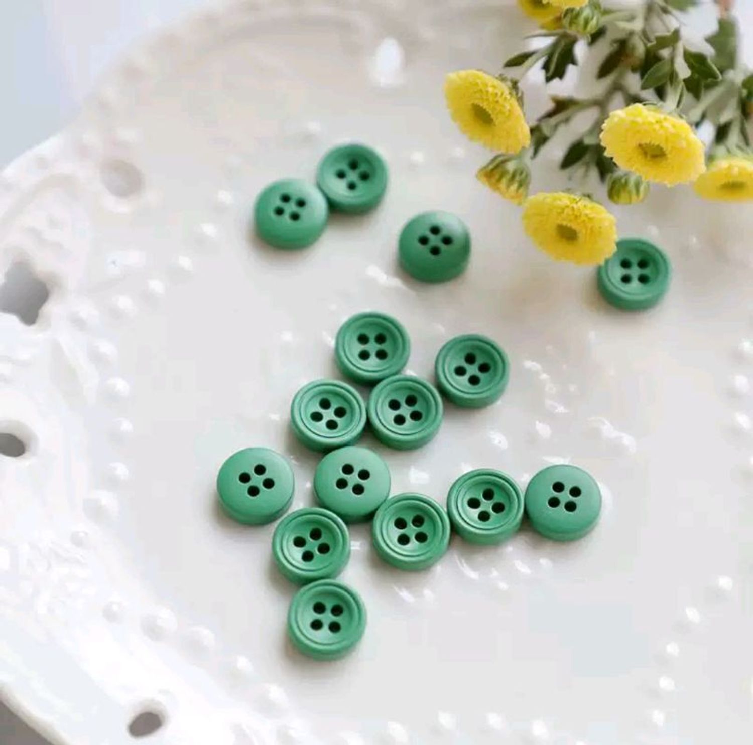 12мм ногоон товч ( 10 ширхэг )