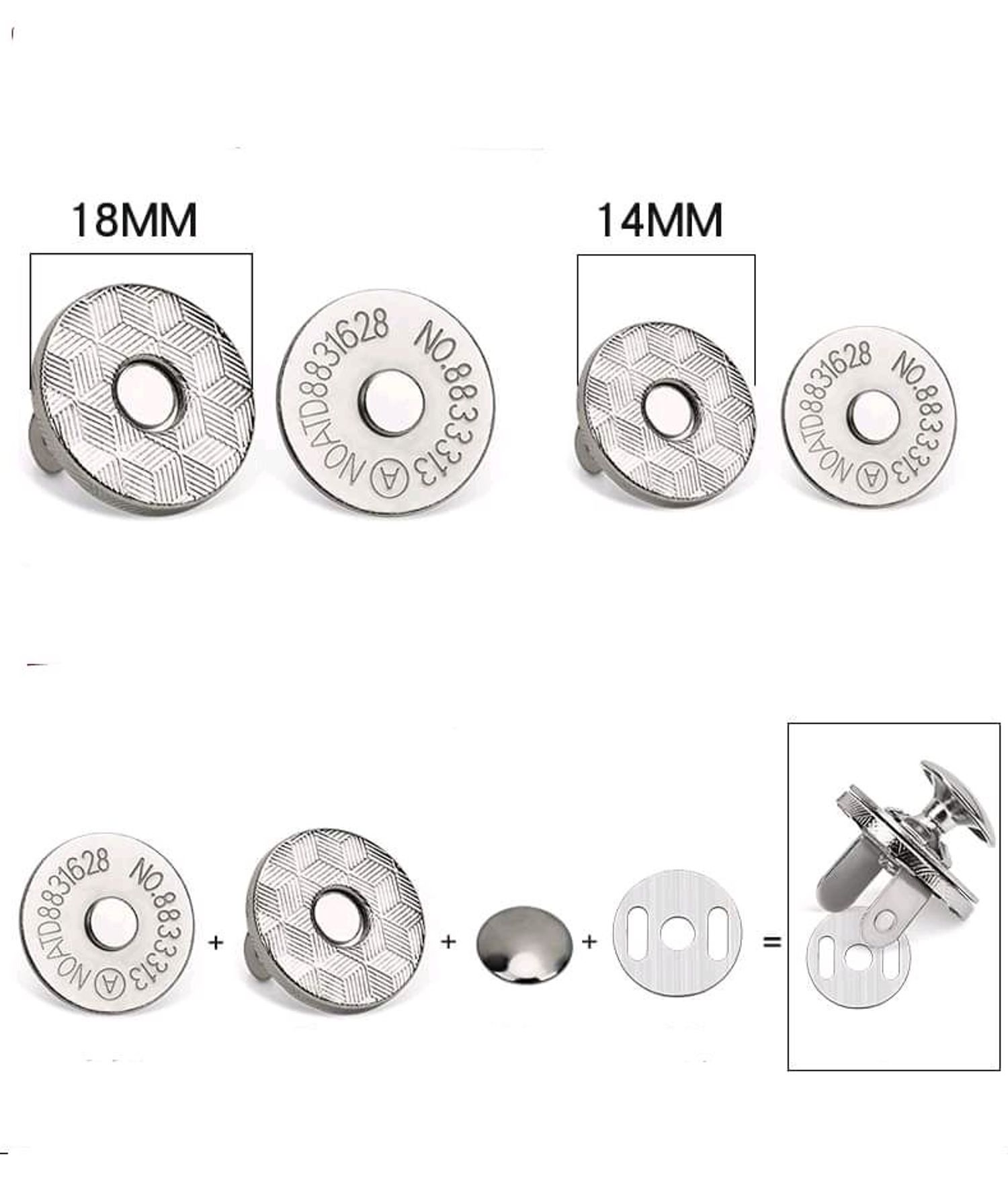 Соронзтой түгжээ 18мм цагаан